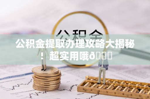 正阳公积金提取办理攻略大揭秘！超实用哦😉