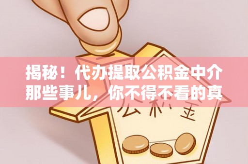 正阳揭秘！代办提取公积金中介那些事儿，你不得不看的真相