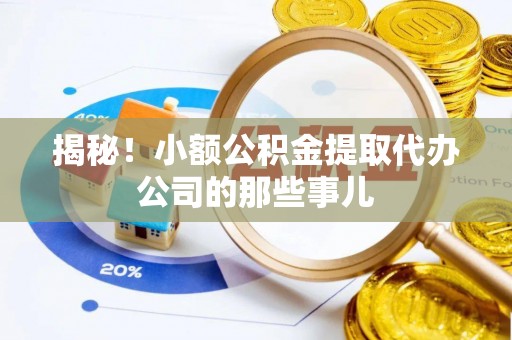 正阳揭秘！小额公积金提取代办公司的那些事儿